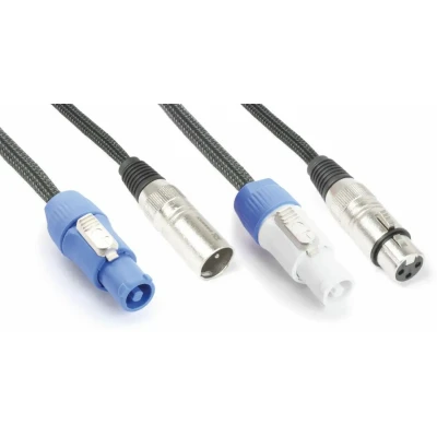 Afbeelding van PD Connex ADP015 combikabel voor koppeling actieve speakers 1.5m
