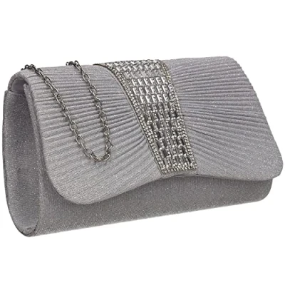 Afbeelding van SwankySwans Julie Clutch Bag voor dames, Zilver