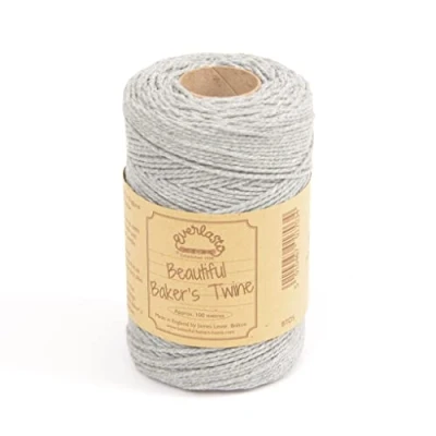 Afbeelding van 100m Everlasto &#039;Solid&#039; Beautiful Baker&#039;s Cotton Craft Twine (ongeveer 2 mm) (ZILVER)