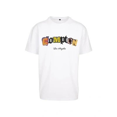 Afbeelding van Upscale by Mister Tee Compton L A Tshirt print, Heren, Maat: 4XL, White