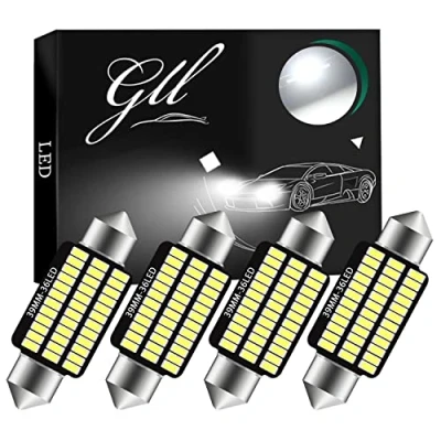 Afbeelding van GLL 4 Stks 39MM C5W Canbus Wit Festoen Interieur LED Lampen met 36 3014 SMD Chips 6411 6413 6418 voor Auto Dome Kaart Deur Courtesy Kentekenverlichting