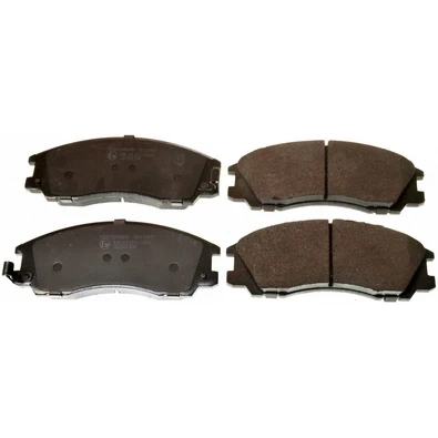 Afbeelding van DENCKERMANN B111069 Remblokkenset Vooras Met akoestische slijtagewaarschuwing HYUNDAI: Terracan (HP) 2.5 TD 4WD, TD, 3.5 i V6 2.9 CRDi 4WD