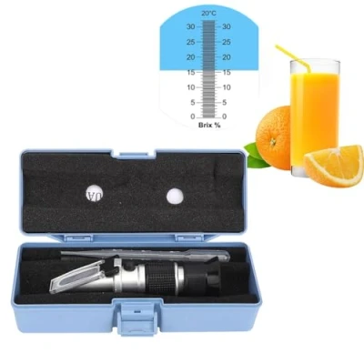 Afbeelding van 0 90% Brix meter refractometer, draagbare handheld suikergehalte meting tester voor automatische temperatuurcompensatie
