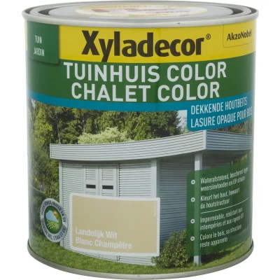 Afbeelding van Xyladecor Color Houtbeits Tuinhuis 1l Landelijk Wit