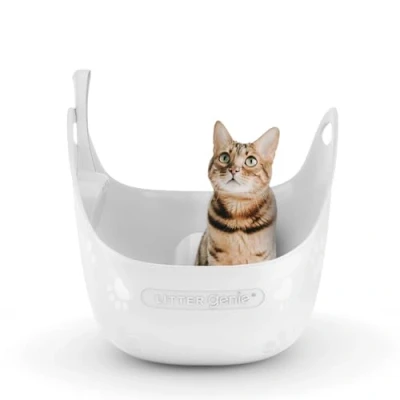 Afbeelding van Litter Box kattenbak wit geleverd met kattenbakschep