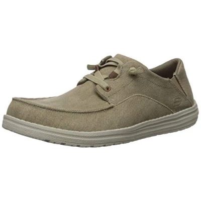 Afbeelding van Skechers Melson Volgo Sneaker voor heren, Tan Canvas, 39.5 EU