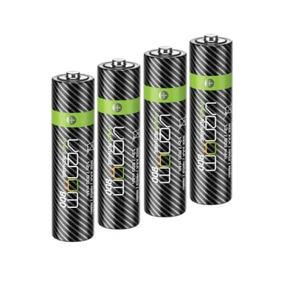 Afbeelding van Venom Power Recharge AAA batterijen, 800 mAh, oplaadbaar, 4 stuks