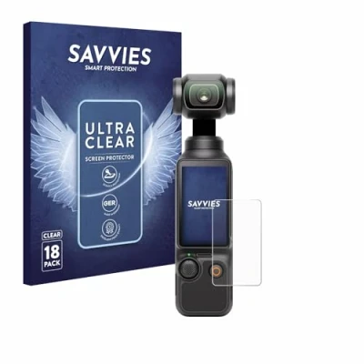 Afbeelding van Savvies Screenprotector voor DJI Osmo Pocket 3 Folie Beschermfolie transparant (18 Stuks)