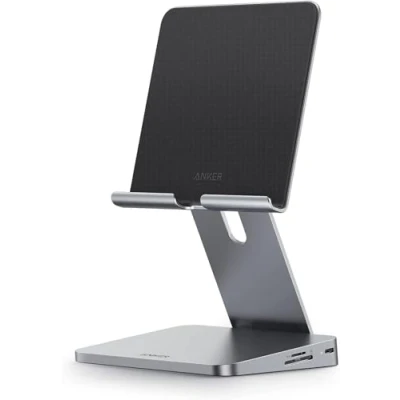 Afbeelding van Anker 551 8 in 1 USB C Hub, intrekbare mount, Power Delivery, 4K HDMI, 2 A datapoorten, 3,5 mm AUX, microSD/SD geheugenkaartsleuf, Geschikt voor iPad Pro en tablets