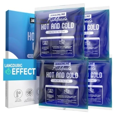 Afbeelding van JAWA Koelpads, gel, 13 x 14 cm, herbruikbaar koelkompres, koelpack met direct effect, flexibel, koud warm kompres, premium Coolpack koelkussen, veelzijdig inzetbaar