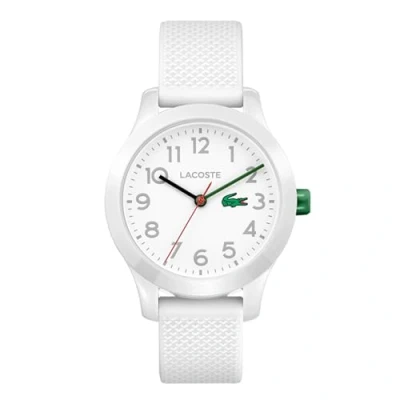 Afbeelding van Lacoste Jongens horloges analoog kwarts siliconen 32012649, wit, Eén maat, Armband