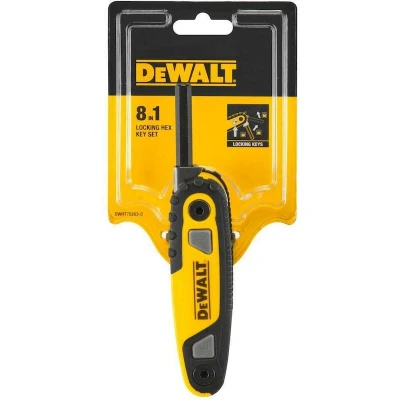Afbeelding van DeWalt DWHT0 70263 Vergrendelbare stiftsleutelset zeskant 8 delig