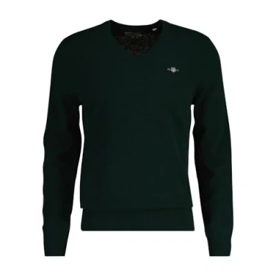 Afbeelding van GANT Extra fijne lamswol met V hals, Tartan Green, 4XL