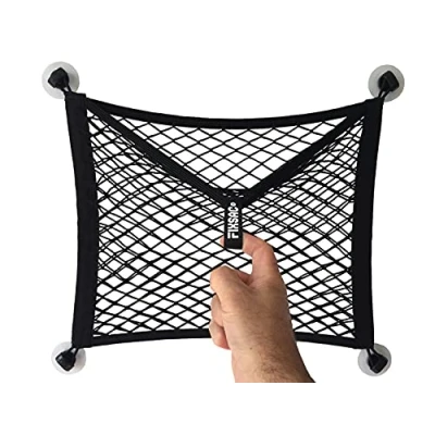 Afbeelding van FixSac 2 Opbergnet voor bevestiging zonder boren, bedrijfsvoertuigen, campers, caravans, boten en andere voertuigen, 45 x 40 cm