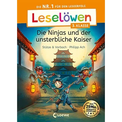 Afbeelding van Leselöwen 3. Klasse Die Ninjas und der unsterbliche Kaiser: Nr. 1 für den Leseerfolg Mit Leselernschrift ABeZeh Lesespaß Kinder ab 8 Jahren