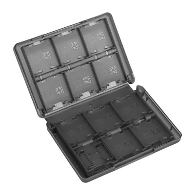 Afbeelding van 28 in 1 PP Plastic Video Game Geheugenkaart Case Houder Cartridge Opbergdoos voor Nintendo 3DS DSL DSI LL (zwart)