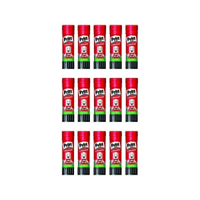 Afbeelding van Pritt Lijmstift voordeelverpakking/lijm zonder oplosmiddel/oplosbaar in water bij lage temperatuur/lijmstiften voor kinderen lijmstift, medium (15x22g, lijmstift)