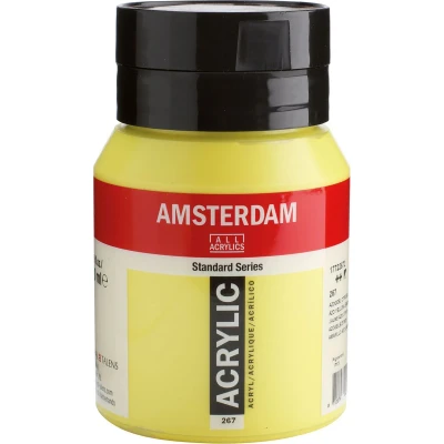 Afbeelding van Amsterdam Standard Series Acrylverf Pot 500 ml Azogeel Citroen 267