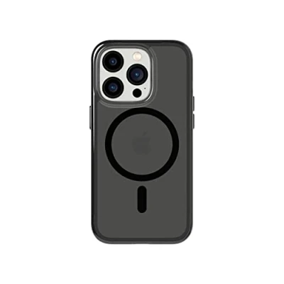 Afbeelding van tech21 iPhone 14 Pro Evo Tint compatibel met MagSafe schokabsorberend en krasbestendig getint telefoonhoesje 3,7 m bescherming tegen meerdere vallen