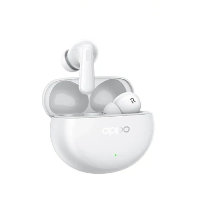 Afbeelding van OPPO Enco Air4 Pro True draadloze hoofdtelefoon, 44 uur looptijd, titanium driver 12,4 mm, Bluetooth 5.4, touch bediening, ruisonderdrukking AI, Android en iOS, IP55, [Italiaanse versie], wit