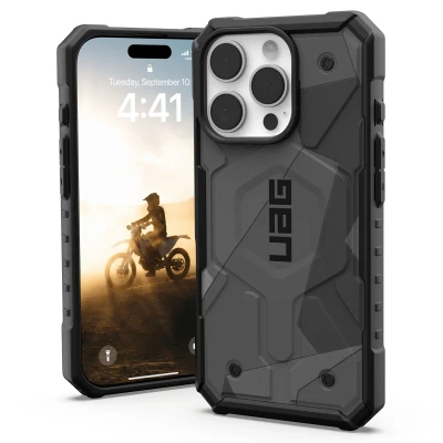 Afbeelding van Apple iPhone 16 Pro Hoesje Kunststof UAG Hardcase/Backcover Geo Camo Telefoonhoesje Shockproof/Valbescherming