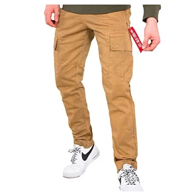 Afbeelding van Alpha Industries Agent Broek Heren Casual Khaki