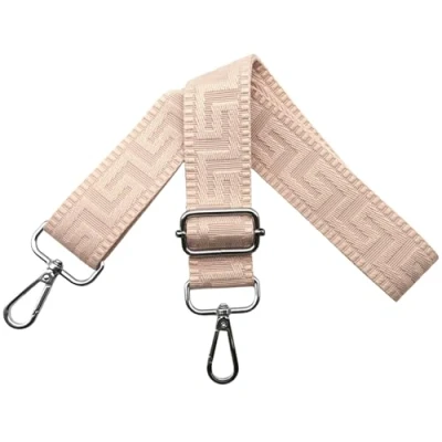 Afbeelding van Schouderriem voor tas, tasriemen om te wisselen, verstelbare tasriem, breedte: 3,8 cm, met zilveren karabijnhaak, tasband, schouderriem, draagriem dameshandtassen, lichtroze, K28