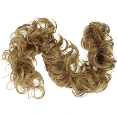 Afbeelding van CAISHA XXL Haarstukje Haarwokkel Opgestoken Volumineus Gekruld Knoet Donkerblond HW13