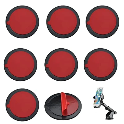 Afbeelding van OTTYMO 8 stuks zelfklevende dashboardbevestiging schijfpad 73 mm schijf dashboardpad zuignap montageschijf universele dashboardmontagepad voor mobiele telefoonhouders GPS satellietnavigatie