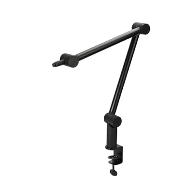 Afbeelding van CHERRY MA 3.0 UNI, universele microfoonarm, met tafelklem (tot 60 mm), 3/8 inch schroefdraad (3/8 naar 5/8 schroefdraadadapter inbegrepen), stevige scharnierarm, zwart