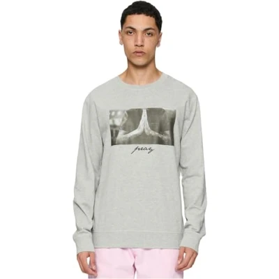 Afbeelding van Mister Tee PRAY Crewneck Sweater, Heren, Maat: XL, Grey