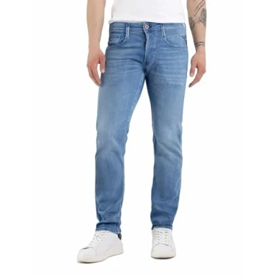 Afbeelding van Replay Anbass Touch jeans voor heren, 009, medium blue., 31W / 34L