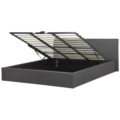 Afbeelding van Beliani Tweepersoonsbed ORBEY Grijs polyester