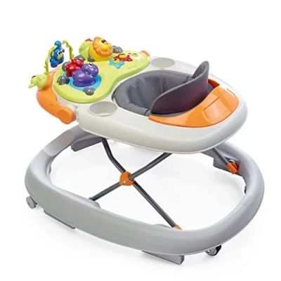 Afbeelding van Chicco Walky Talky Baby Walker Loopstoel Groot Speeloppervlak Veilig en Comfortabel In Hoogte Verstelbaar Compacte Sluiting 6+ Maanden Grijs