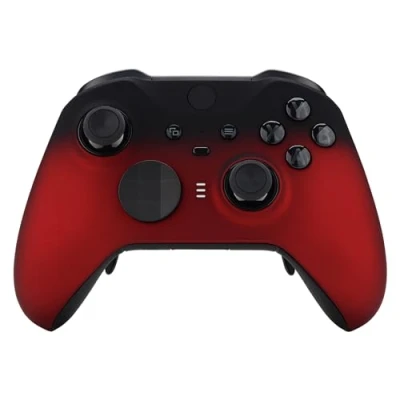 Afbeelding van eXtremeRate Voorste Schaal Cover voor Xbox One Elite Series 2 (Model 1797),Shell Case &amp;Accent Rings Vervanging Wireless Core Controller Schaduw Scharlaken Rood