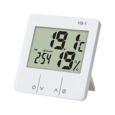 Afbeelding van Temperatuurmonitor voor thuis, Binnenthermometer Digitale Hygrometer, Kamerthermometer Binnenvochtigheidsmeter met alarmfunctie babykamer, broeikas Limitoll