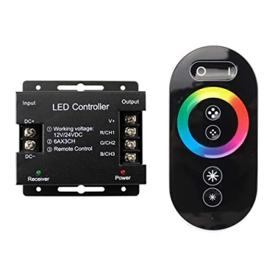 Afbeelding van PB Versand RGB LED Touchdimmer Dimmer 12V 24V Schakelaar voor Dimmen Touch Technologie Regelaar Dimschakelaar Strip Lichtstrips strips