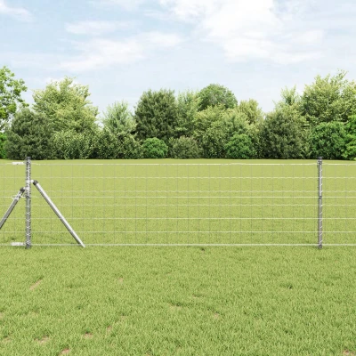 Afbeelding van vidaXL Euro Fence met 7 posten 0.8x10 m Gegalvaniseerd staal