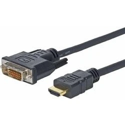 Afbeelding van Vivolink PROHDMIDVI2 video kabel adapter 2 m HDMI DVI D Zwart