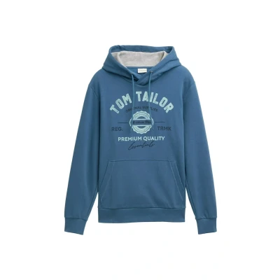 Afbeelding van TOM TAILOR Sweatshirt voor heren, 38224 Real Teal Blue, 3XL