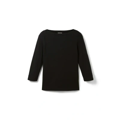 Afbeelding van TOM Tailor MIT Uboot Ausschnitt Longsleeve, Dames, Maat: XS, Deep black