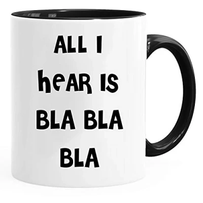 Afbeelding van All I Hear is bla Leuke nieuwigheid thee koffie drinken mok cup