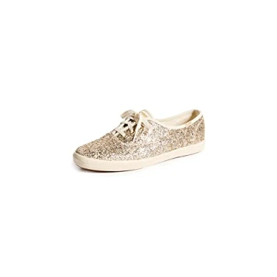 Afbeelding van Keds Dames kampioen glitter sneaker, Goudglitter, 10