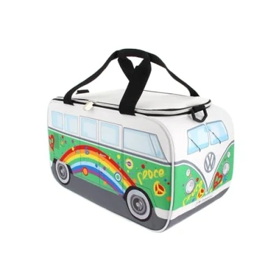 Afbeelding van BRISA VW Collection Volkswagen Geïsoleerde CoolWarm Thermo Picknick Lunch Bag Box voor Voedsel in T1 Bus Ontwerp (Vrede/Groen/25 Liter/6,6 Gallons)
