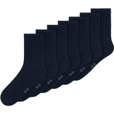 Afbeelding van NAME IT NKNSOCK 7P SOLID NOOS Unisex Sokken
