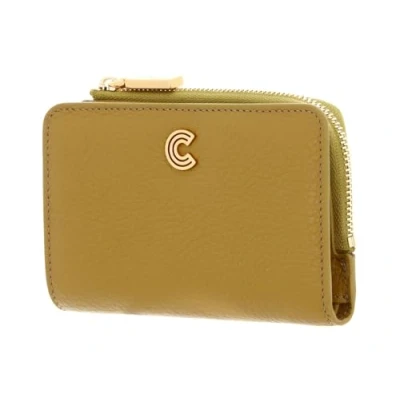 Afbeelding van COCCINELLE Myrine Portemonnee Wallet Grained Leather Citronella