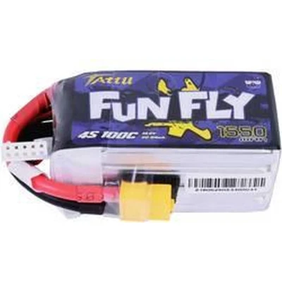 Afbeelding van Tattu LiPo accupack 14.8 V 1550 mAh Aantal cellen: 4 100 C Softcase XT60