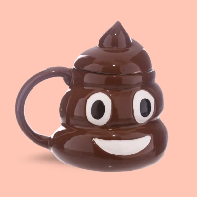 Afbeelding van Mok emoticon koepel met deksel 450 ml