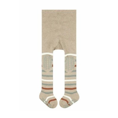 Afbeelding van Falke Multi Stripe Panty voor kinderen, Maat: 74/80, Sand mel