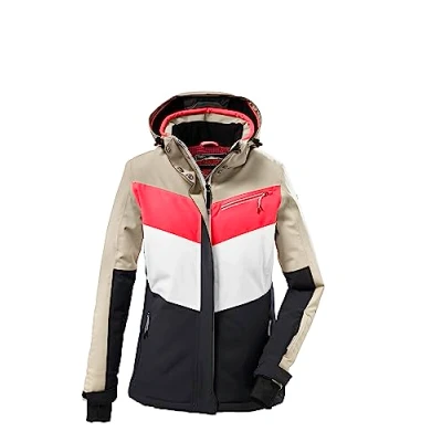 Afbeelding van killtec Dames Functioneel jack/ski jack met afritsbare capuchon en sneeuwvanger KSW 253 WMN SKI JCKT, light camel, 46, 37583 000